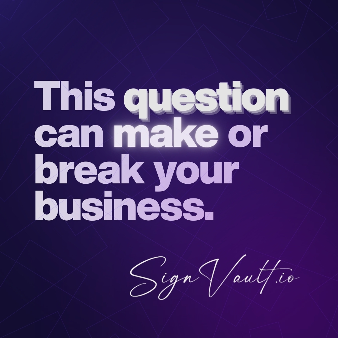 One simple question can make or break your business.

It’s not about which software you use.
It’s not about how many tools your team has.
It’s much simpler.

And if you can’t answer this one question clearly, it’s already costing you time, money, and trust.

Here it is:

Can you