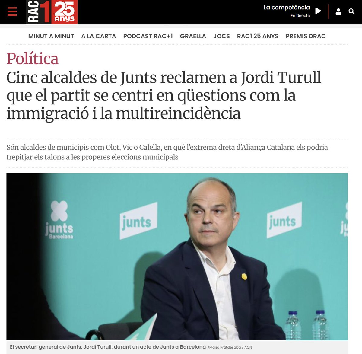 <a href="/albertcastellsv/">Albert Castells Vilalta</a> i <a href="/ArnauRovMar/">Arnau Rovira</a>, els mateixos que han alimentat la immigració massiva i la multireincidència a #Vic i #Manlleu durant anys, ara fan veure que en prenen consciència.

No serà que tot just ara us tremola la cadira?

#SalvemVic i #SalvemManlleu amb Aliança Catalana