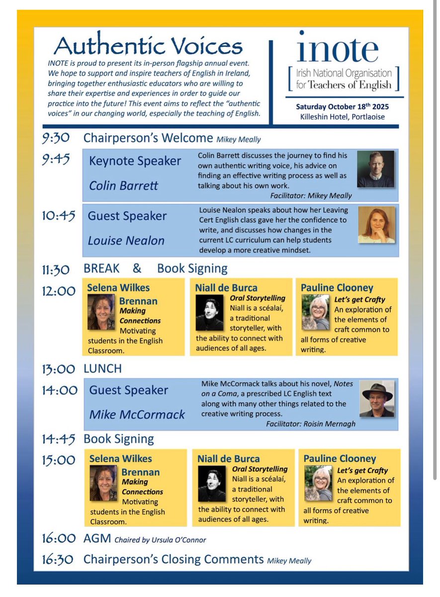 INOTEnews's tweet image. 🔷 INOTE Conference 18/10/25 🔷
Visit our website & social media for further information. We’re excited for another fantastic in person CPD event & look forward to seeing you there.
🏨 Killeshin, Portlaoise
☎️ 0578631200 for conference rates
