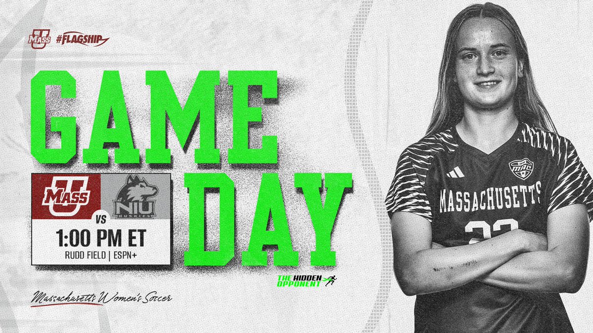 UMassWSoccer's tweet photo. Back on #FortRudd⚔️!
🆚 Northern Illinois
⚽️ The Hidden Opponent/Mental Health Awareness
📍 Amherst, Mass.
🏟️ Rudd Field
⏰ 1 p.m.
📺 ESPN+
💻 https://t.co/iyJNlj9kFm
📊 https://t.co/gx9bM2krnC
#Flagship🚩 https://t.co/N7pTpU6mpW