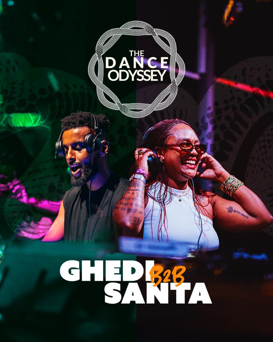 Ghedi B2B Santa are bringing pure musical chemistry to The Dance Odyssey: Pantone Party tomorrow 27th September at Muze and you don’t wanna miss a beat! 💃
Dress Code: Orange &amp; Emerald 🍊💚
Entry: KSh 1000 available at ticketyetu.com

#PantoneParty #TheDanceOdyssey