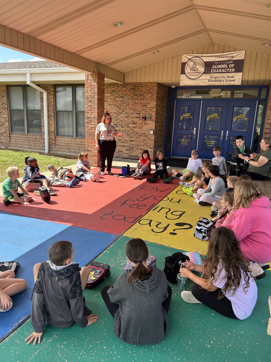 The entrance of West Elementary a visual reminder of The RULER Approach.
Mrs. Smith and Ms. Malloy partnered to share with our students that #TogetherWeCan build positive relationships, support one another, and create an environment where every Wildcat can thrive.