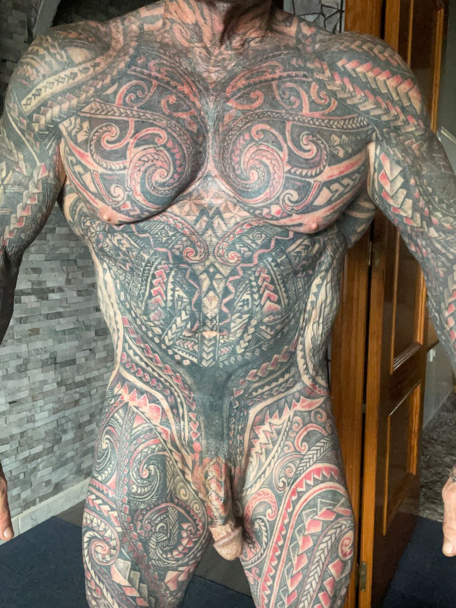 Before and After more Tattoos added to my Body
