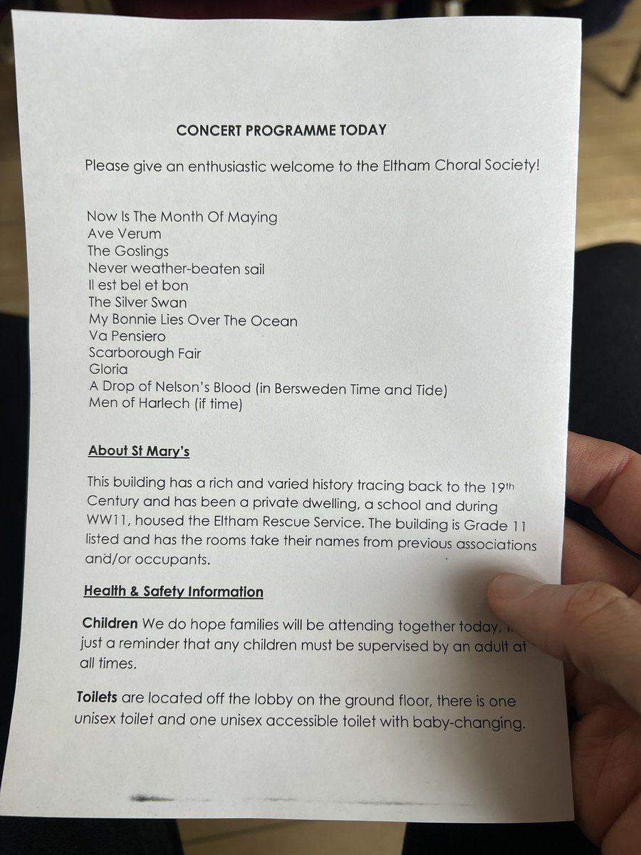 It was great to attend the Eltham Choral Society concert at St Mary's Eltham CCA this afternoon with Councillor Greenwell. 

These Friday afternoon concerts were supported by all three Eltham Town and Avery Hill councillors with funding from our ward budget.