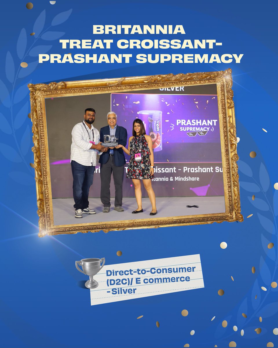 BritanniaIndLtd's tweet image. From storytelling to star power- we’re proud to share our wins at the ET Brand Equity DG+ Awards. 

Congratulations to the entire team for turning ideas into award-winning campaigns! 

#Britannia  #TingTingTiDing