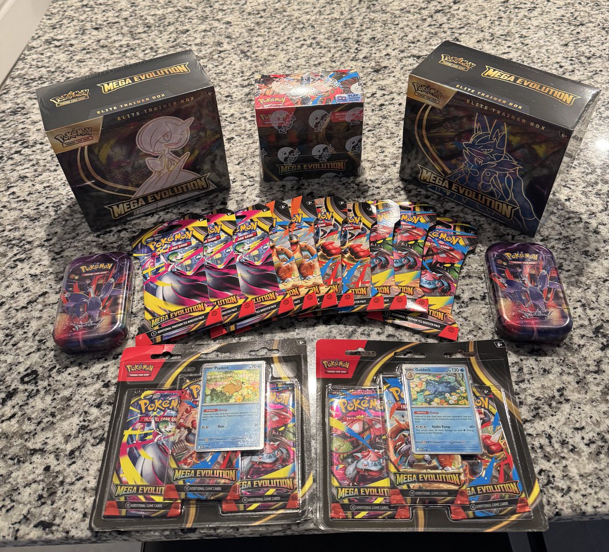 GameStop is the good ole reliable! Mega Evolutions drop was a success!! 💪🏽💪🏽 bag secureddddd 

#Pokemon #MegaEvolutions #Gamestop