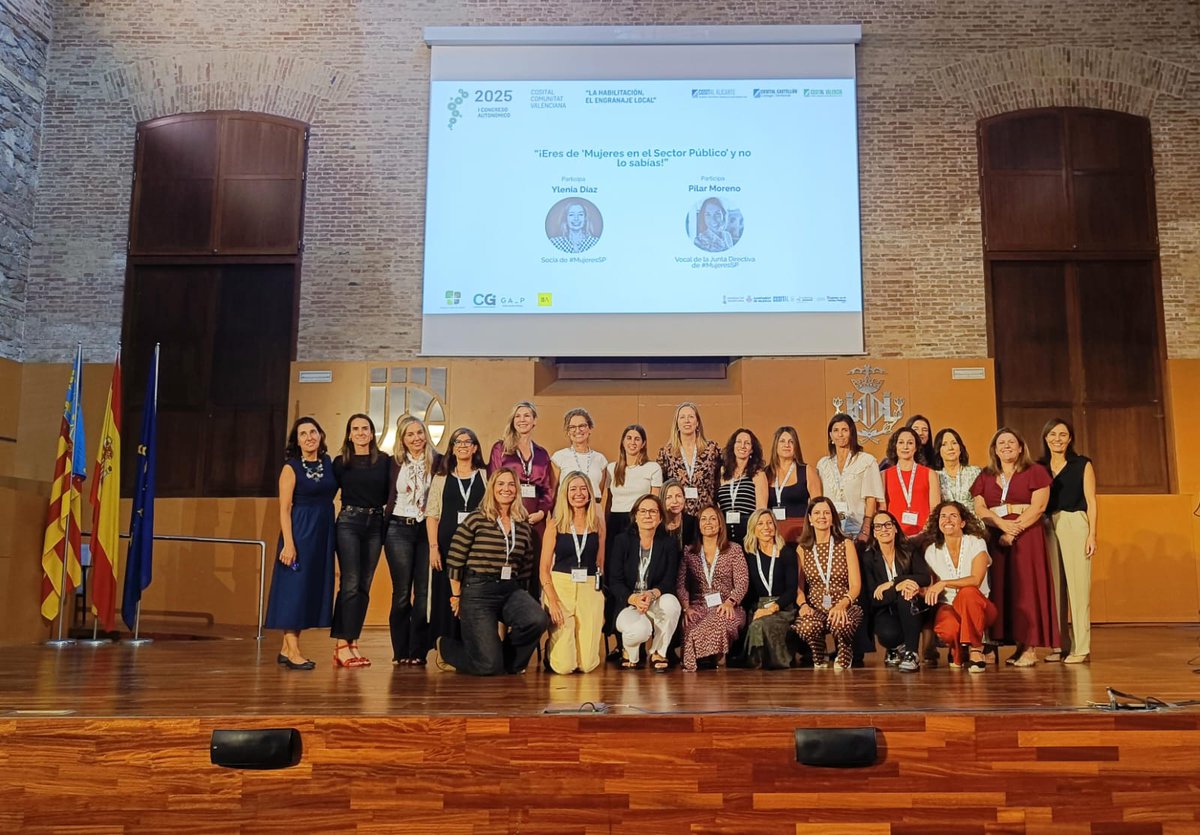 <a href="/aranzadilaley/">ARANZADI LA LEY</a> <a href="/ealtaver/">Eva Altaver</a> <a href="/juanginerc/">Juan Giner Corell</a> <a href="/AjuntamentVLC/">Ajuntament València</a> <a href="/generalitat/">Generalitat</a> <a href="/MariaEsFa/">Maria Escamilla</a> <a href="/cositalCG/">COSITAL CONSEJO GENERAL</a> <a href="/SonsolesFronter/">Sonsoles Frontera</a> <a href="/Aj_Torrent/">Ajuntament de Torrent</a> <a href="/YleniaDiazM/">Ylenia Díaz</a> <a href="/ribarrojaturia/">Ajuntament Riba-roja de Tùria (NO OFICIAL)</a> <a href="/MVila_Nacho/">Nacho Martínez</a> <a href="/ajalmassora/">Ajuntament Almassora</a> <a href="/CarmenSubirats/">Carmen Gimeno</a> ♀️ ¿Dónde están las habilitadas nacionales? Hablemos de feminismo con <a href="/YleniaDiazM/">Ylenia Díaz</a>, socia de <a href="/MujeresSP/">Mujeres en el Sector Público</a> con su ponencia: “¡Eres de ‘Mujeres en el Sector Público’ y no lo sabías!” 🙌 Un abrazo a <a href="/PilarMorGar/">Pilar Moreno⚡️</a>, vocal de la junta directiva, que no ha podido acudir 🫂