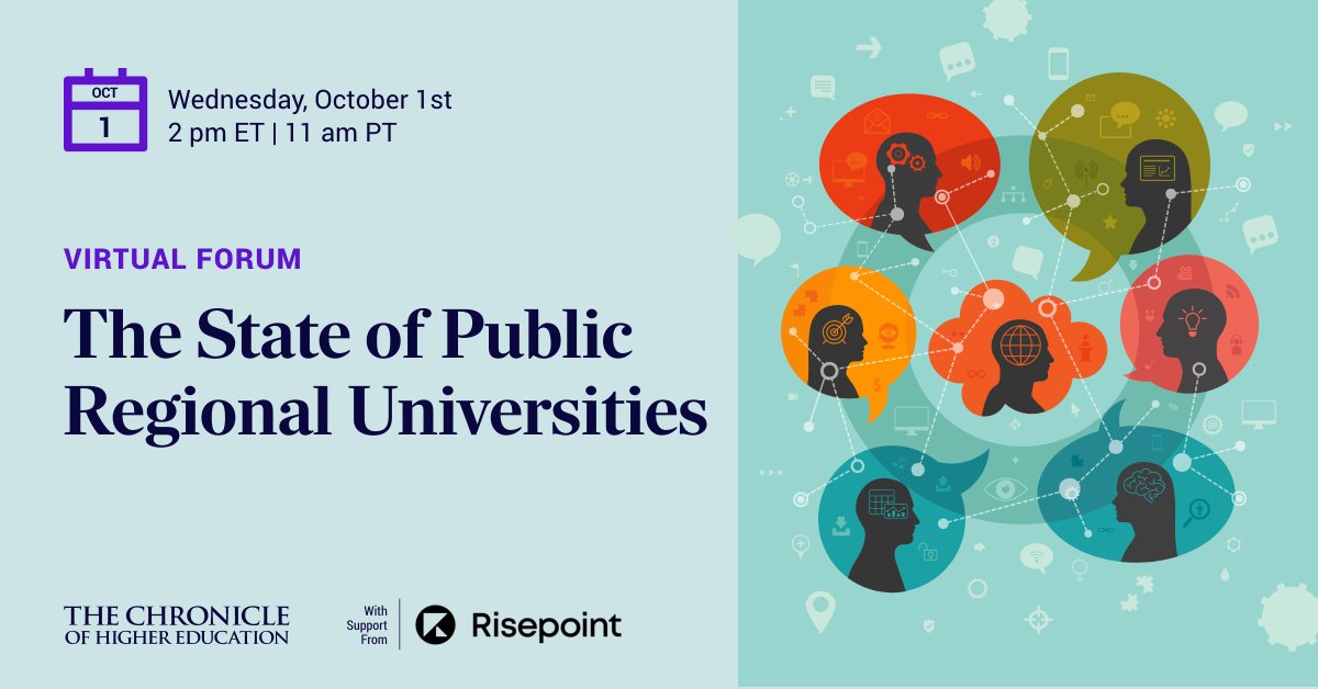 Dr. Bennie Harris (@drbennieharris1) on Twitter photo Regional public universities are vital yet often overlooked. On Oct. 1 at 2 p.m. ET, I’ll join Alyson Gill, with <a href="/AthensState/">Athens State</a> & Kelli Brown with <a href="/WCU/">Western Carolina University</a> as a panelist in The <a href="/chronicle/">The Chronicle of Higher Education</a>’s State of Public Regional Universities. 🔗Join the discussion: chronicle.com/events/virtual… Regional public universities are vital yet often overlooked. On Oct. 1 at 2 p.m. ET, I’ll join Alyson Gill, with <a href="/AthensState/">Athens State</a> & Kelli Brown with <a href="/WCU/">Western Carolina University</a> as a panelist in The <a href="/chronicle/">The Chronicle of Higher Education</a>’s State of Public Regional Universities. 🔗Join the discussion: chronicle.com/events/virtual…
