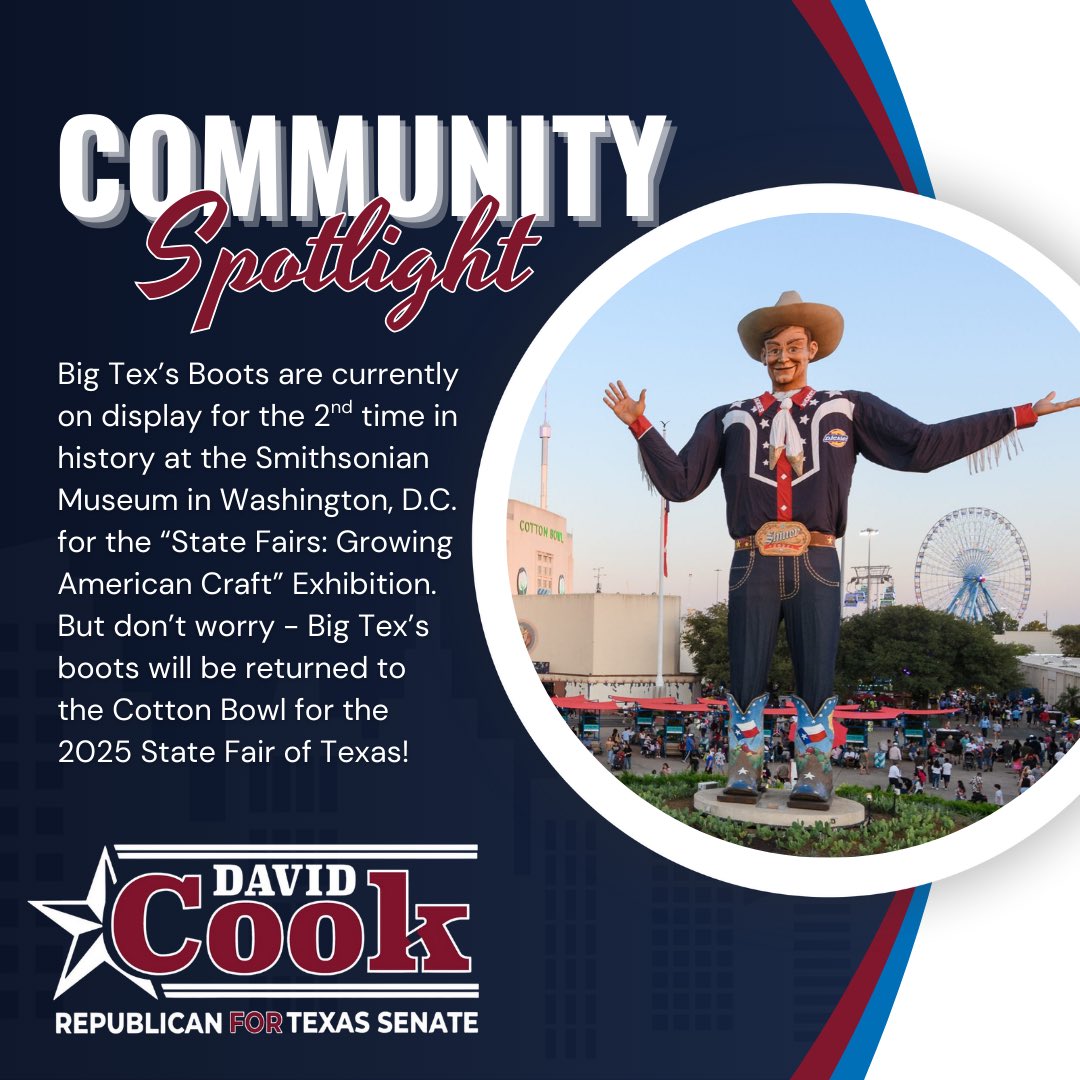 David Cook (@davidcooktexas) on Twitter photo COMMUNITY SPOTLIGHT: Today is opening day of the <a href="/StateFairOfTX/">State Fair of Texas</a>! What deep fried dish are you looking forward to trying? Those Fried Pickle Bombs look tempting! 🎡 #BigTex #StateFairofTexas
bigtex.com/new-food/ COMMUNITY SPOTLIGHT: Today is opening day of the <a href="/StateFairOfTX/">State Fair of Texas</a>! What deep fried dish are you looking forward to trying? Those Fried Pickle Bombs look tempting! 🎡 #BigTex #StateFairofTexas
bigtex.com/new-food/