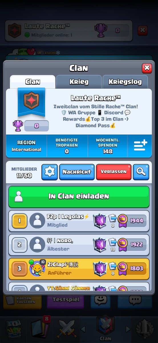 2. Clan von der <a href="/stillerache/">Stille Rache™️</a> Family! Dm um zu joinen!