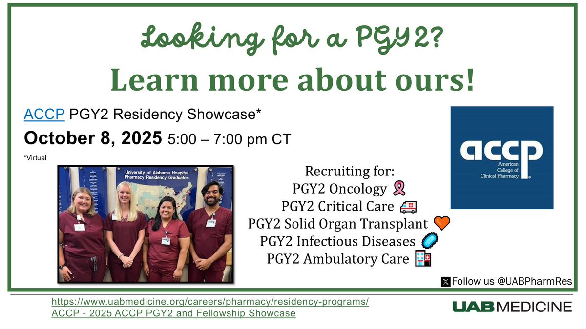 UAB Hospital Pharmacy Residency tweet media