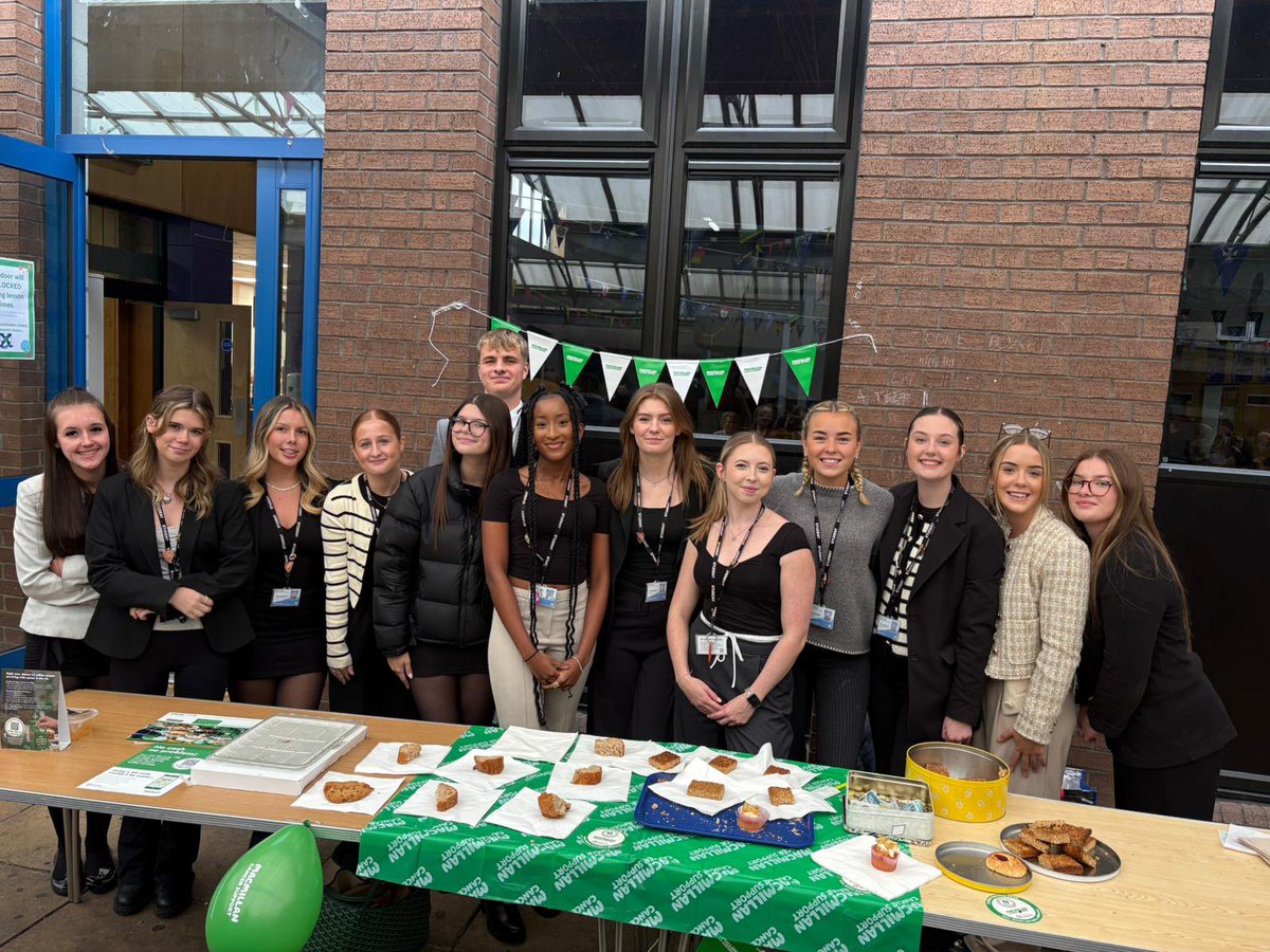HUGE thank you to our Sixth Form Committee for running our <a href="/macmillancancer/">Macmillan Cancer Support</a> coffee morning stand at lunchtime today! 🥳🍰🧁💚 <a href="/WalesHigh/">Wales High School</a> <a href="/waleshighnews/">Wales High News</a>
