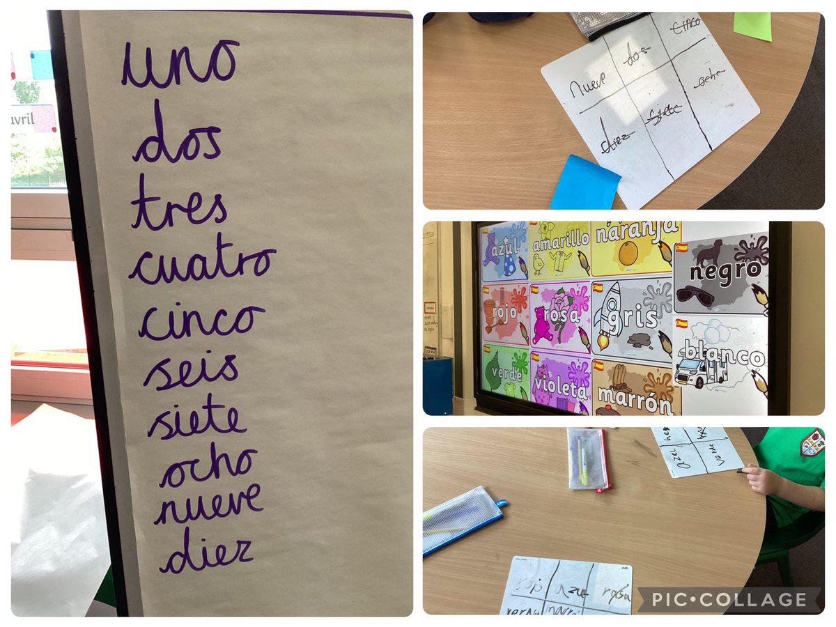 Beech Tree celebrated European Day of Languages today by playing bingo with Spanish numbers and colours!