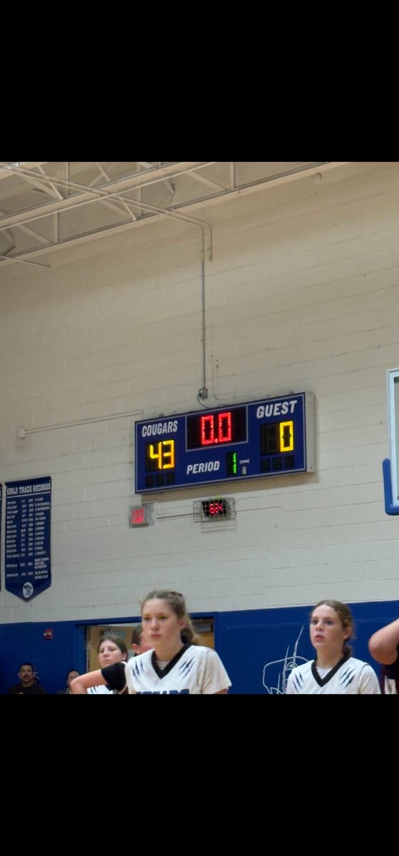 Our girls 7th grade basketball team is on a roll this yr with another win! 
#LetsGoCougars 
#J-WMSAthlectics