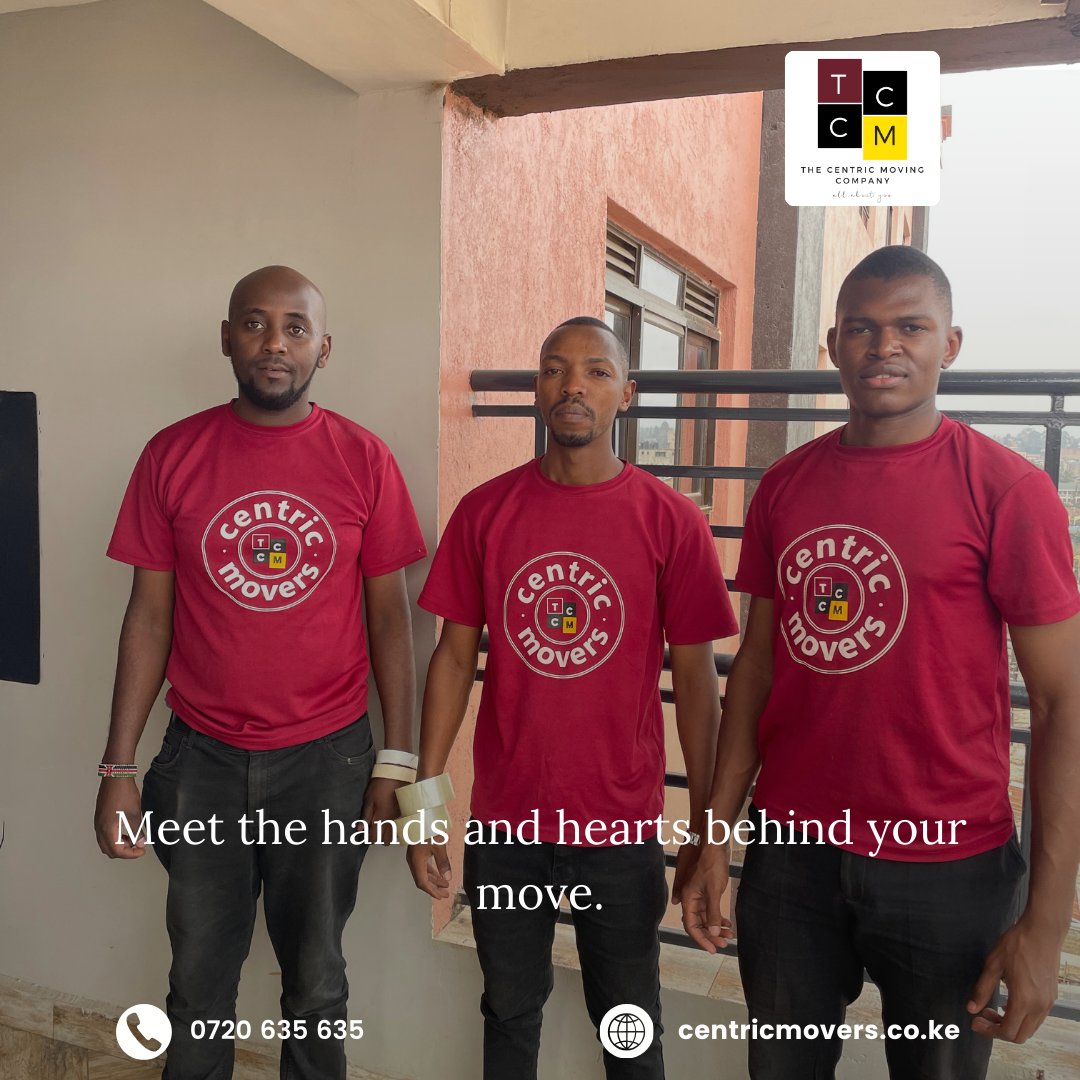 centricmoving's tweet image. Meet the hands and hearts behind your move. This week’s team highlight celebrates the dedication and care our crew puts into every relocation. 

#CentricMovers #TeamHighlight #WeMoveYouSettle #StressFreeMove #ProfessionalMovers #NairobiMoves