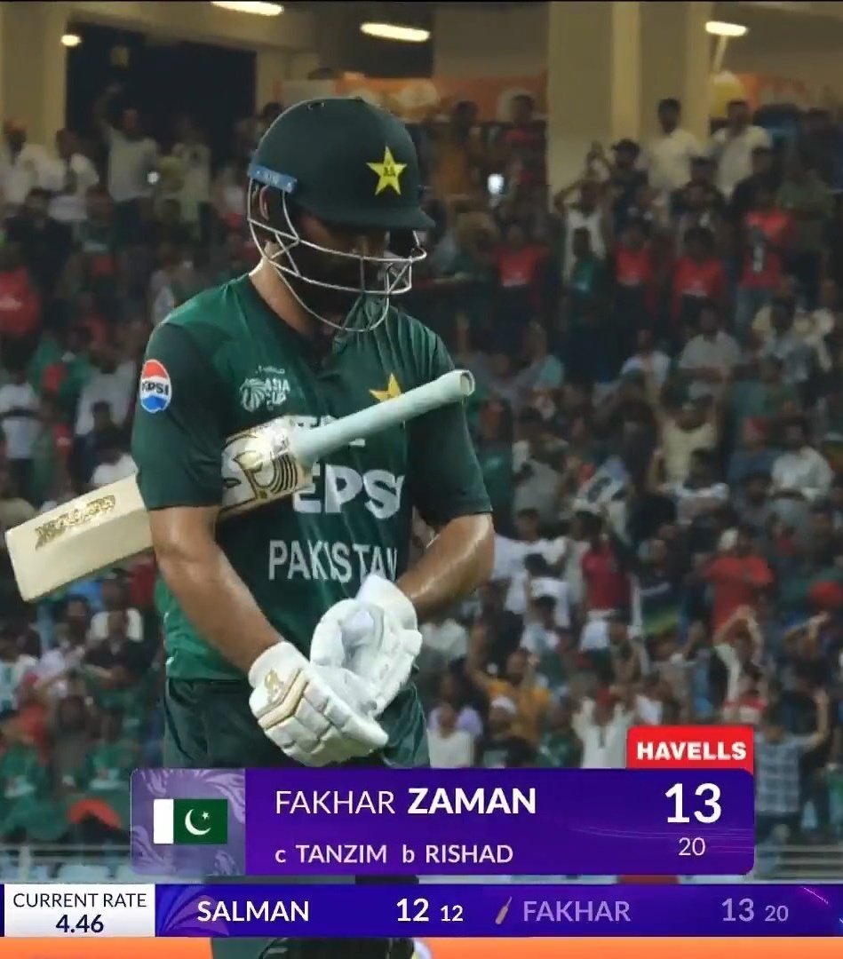 Our Focus is on youngsters like Saim And Haris but 36 Year Old Fakhar is a big let down in T20 Cricket since the Last T20 World Cup and he is a least critisize cricketer 

His last 20 Innings 👇
11, 13, 4, 5, 1, 44, 8, 28, 20, 20, 6, 25, (77 UAE),  27, 23 , 17, (50 UAE), 15,