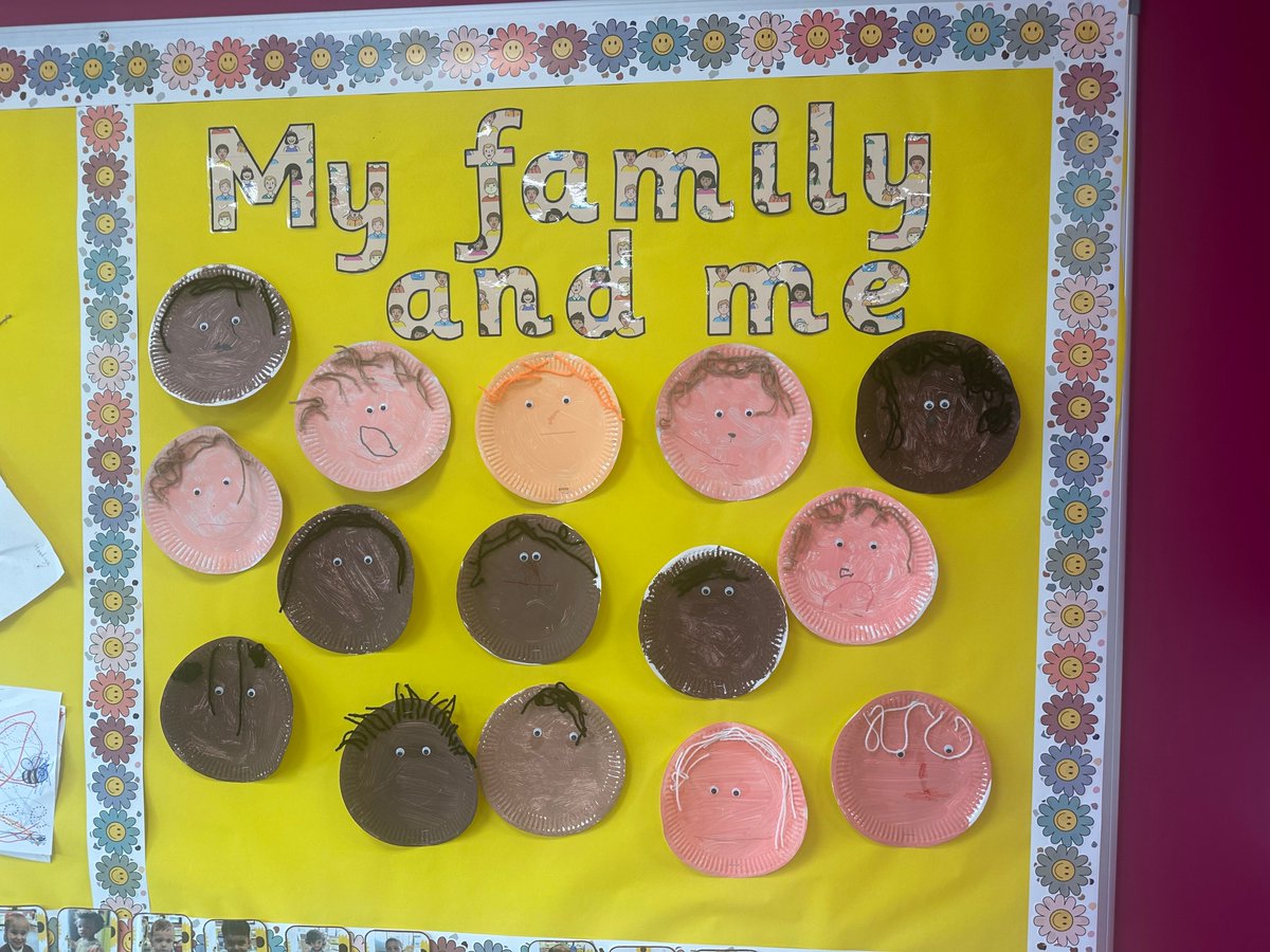 Sunflower class have been enjoying their first topic 'Me and my Family' where they have been exploring what they look like and sharing pictures of their family with their friends. It is so lovely to see all of our Nursery children settling in so well!