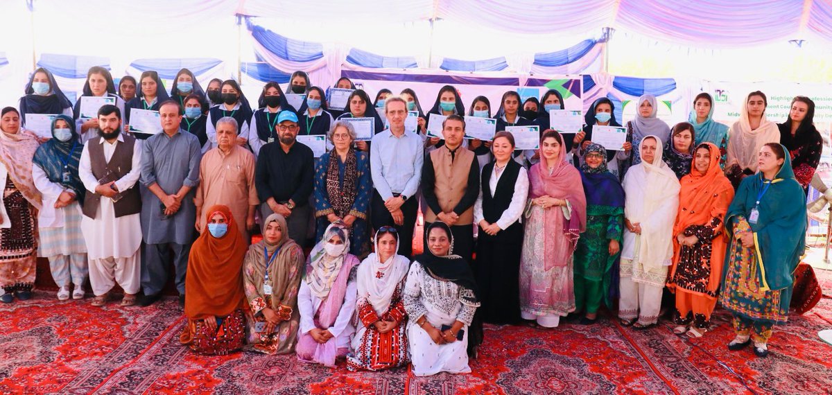 Health Department, GoB (@healthdepartme5) on Twitter photo Community Midwives provided 1 year training on “Community Leadership” at IDSP by the support of MNCH Program and Unicef.
<a href="/PakSarfrazbugti/">Sarfraz Bugti</a>
<a href="/bakhtkakar43/">Bakht Muhammad Kakar</a>
<a href="/DrGulSabeenAza1/">Dr. Gul Sabeen Azam Ghorezai</a>
<a href="/dpr_gob/">Govt. of Balochistan</a>
<a href="/PPHIB_org/">People's Primary Healthcare Initiative (PPHI-B)</a>
<a href="/UNICEF_Pakistan/">UNICEF Pakistan</a>
<a href="/WHOPakistan/">WHO Pakistan</a> Community Midwives provided 1 year training on “Community Leadership” at IDSP by the support of MNCH Program and Unicef.
<a href="/PakSarfrazbugti/">Sarfraz Bugti</a>
<a href="/bakhtkakar43/">Bakht Muhammad Kakar</a>
<a href="/DrGulSabeenAza1/">Dr. Gul Sabeen Azam Ghorezai</a>
<a href="/dpr_gob/">Govt. of Balochistan</a>
<a href="/PPHIB_org/">People's Primary Healthcare Initiative (PPHI-B)</a>
<a href="/UNICEF_Pakistan/">UNICEF Pakistan</a>
<a href="/WHOPakistan/">WHO Pakistan</a>