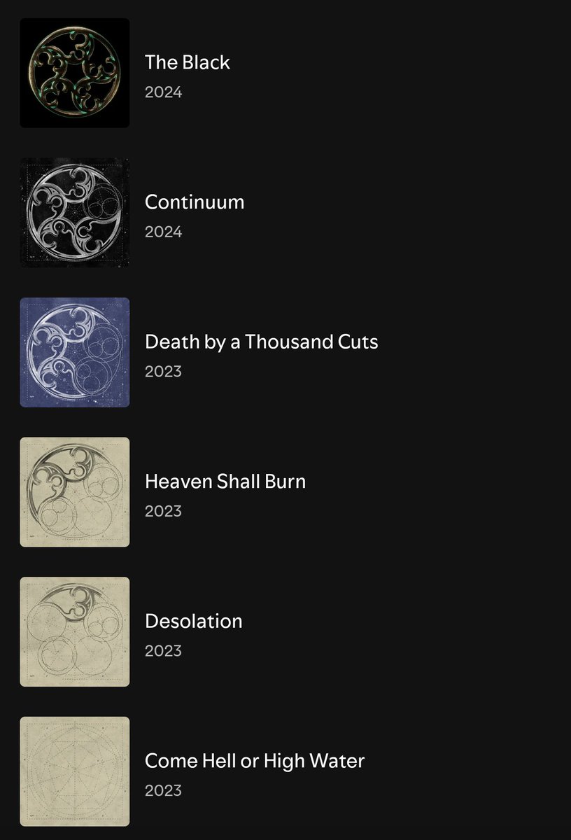 siensto's tweet photo. Imminence probably did this the best
Love the progression in the art developing into the album art https://t.co/7yo7uagrPI