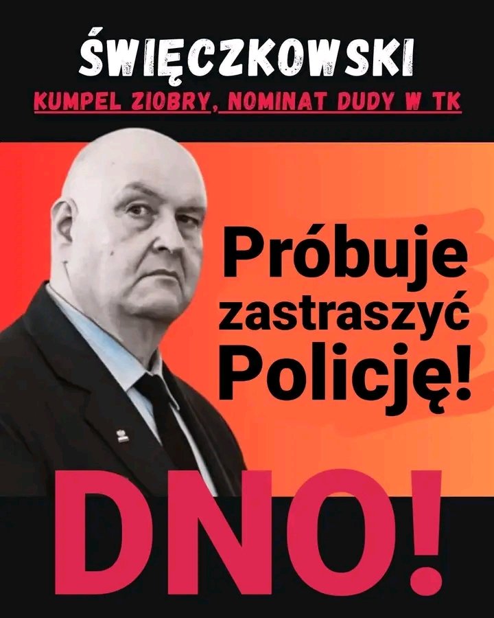 Pomóżmy temu na zdjęciu zrozumieć że w Polsce nie ma kasty, świętych krów i że prawo znaczy prawo a sprawiedliwość znaczy sprawiedliwość ‼️‼️‼️
#Siódemka ⤵️⤵️