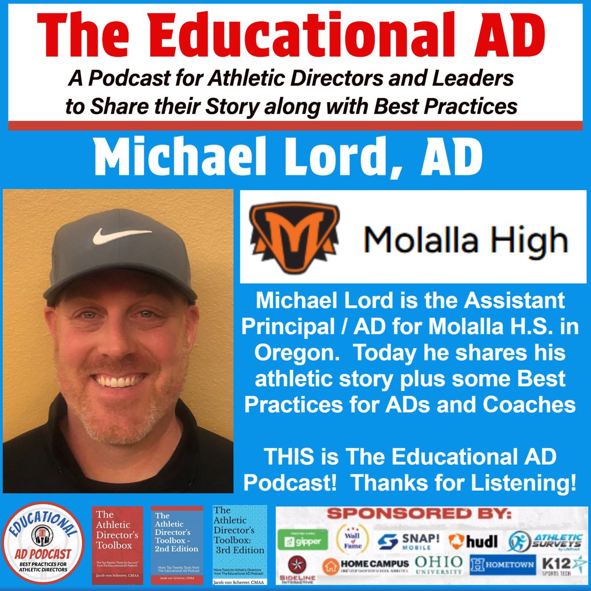 Jake von Scherrer, CMAA The Educational AD Podcast (@jakestouchdown) on Twitter photo Mike Lord of Molalla HS shares his journey on The Educational AD! open.spotify.com/episode/3xMtKP…
<a href="/coach_ad/">Coach & AD Magazine</a> <a href="/OSAASports/">OSAA</a> <a href="/AD__insider/">Athletic Director Insider</a> <a href="/Coach7Lord/">Mike Lord</a> <a href="/WSSAAA_AD/">WSSAAA</a> <a href="/MolallaRiverSD/">Molalla River SD</a> <a href="/Oregonian/">The Oregonian</a> <a href="/IDHSAA/">IDHSAA</a> <a href="/CSADAOnline/">CSADA</a> <a href="/OfficialTHSADA/">THSADA</a> <a href="/MIAAAMO1/">MIAAAMO</a> <a href="/AIAAA_online/">AIAAA</a> <a href="/NIAAA9100/">NIAAA</a> <a href="/WadaWisconsin/">WADA Wisconsin</a> <a href="/ohioiaaa/">OIAAA</a> <a href="/FHSAA/">FHSAA</a> Mike Lord of Molalla HS shares his journey on The Educational AD! open.spotify.com/episode/3xMtKP…
<a href="/coach_ad/">Coach & AD Magazine</a> <a href="/OSAASports/">OSAA</a> <a href="/AD__insider/">Athletic Director Insider</a> <a href="/Coach7Lord/">Mike Lord</a> <a href="/WSSAAA_AD/">WSSAAA</a> <a href="/MolallaRiverSD/">Molalla River SD</a> <a href="/Oregonian/">The Oregonian</a> <a href="/IDHSAA/">IDHSAA</a> <a href="/CSADAOnline/">CSADA</a> <a href="/OfficialTHSADA/">THSADA</a> <a href="/MIAAAMO1/">MIAAAMO</a> <a href="/AIAAA_online/">AIAAA</a> <a href="/NIAAA9100/">NIAAA</a> <a href="/WadaWisconsin/">WADA Wisconsin</a> <a href="/ohioiaaa/">OIAAA</a> <a href="/FHSAA/">FHSAA</a>