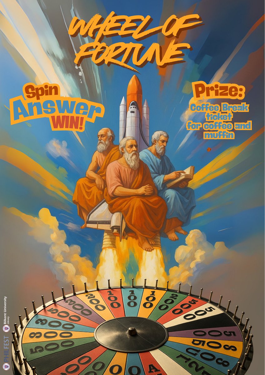 librarybilkent's tweet image. 🎉📚 Join us at Philfest 2025!

Visit the library stand for philosophy-themed games, contests and prizes. 🏆✨
Test your knowledge, have fun, and win!

📅 Saturday, September 27th
📍 Main Campus, Green Field

#BilkentLibrary #Philfest2025 #BilkentUniversity #PhilosophyFestival