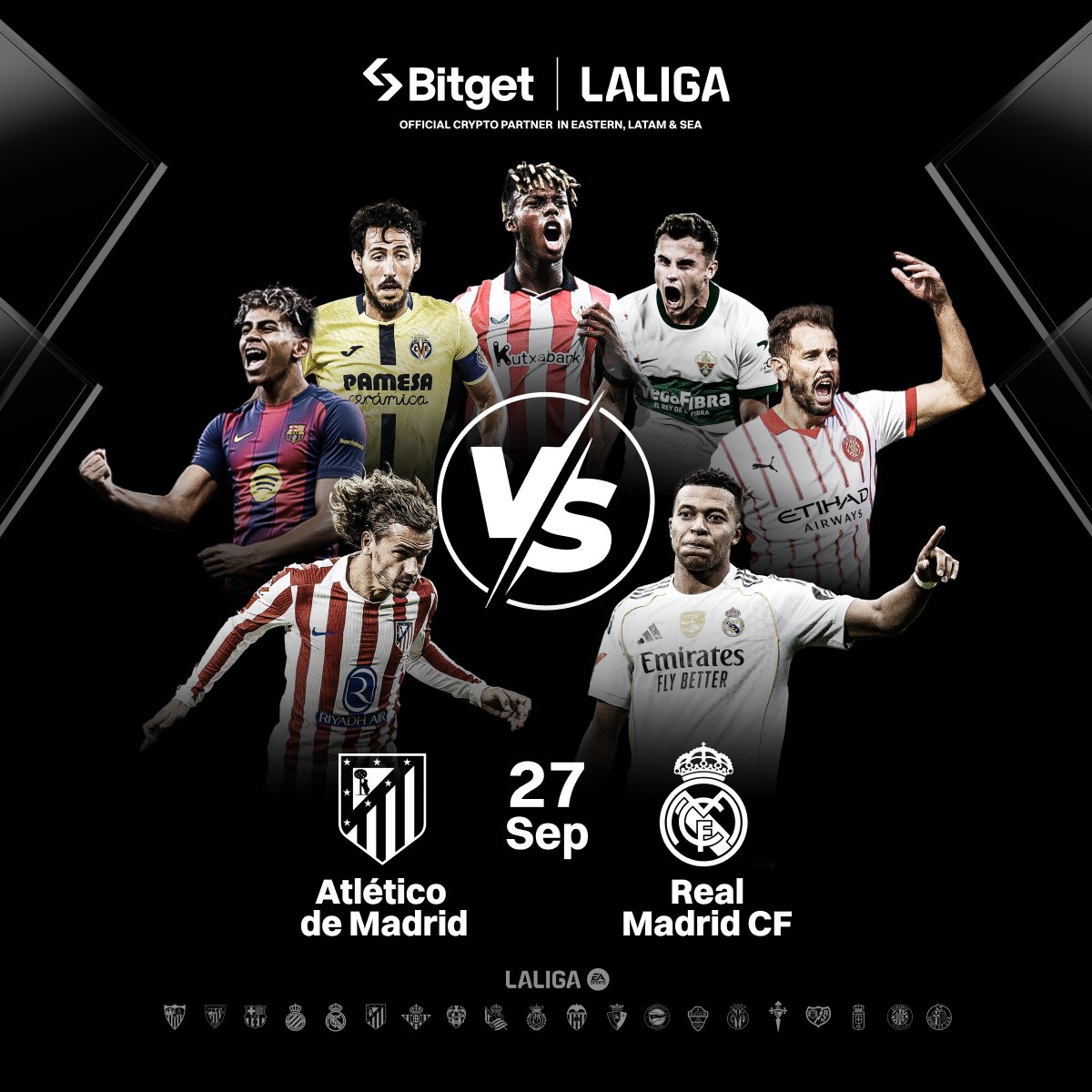 This city rivalry is always electric! ⚡️ @Atleti have scored at least once  in 9 of their last 10 home derbies against @realmadrid, while Real Madrid  have scored 12 goals in their