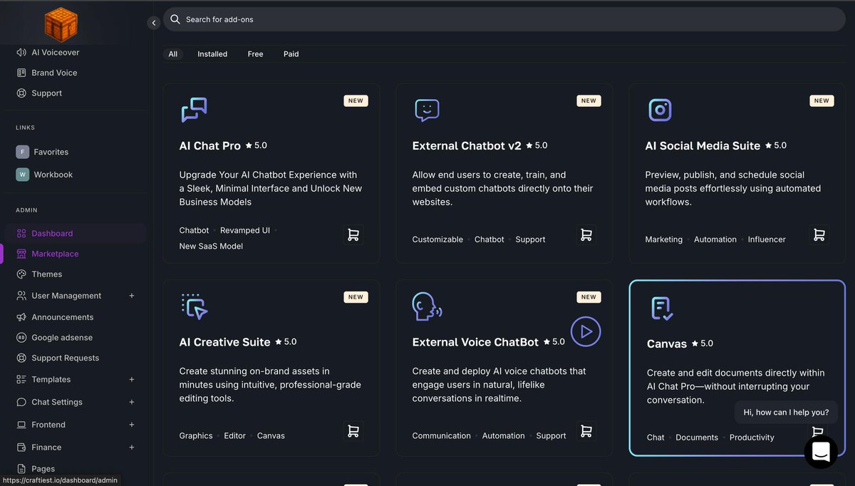 CraftiestHelp's tweet image. Marketplace has officially been developed.

We’re building the first crafting table for AI

( if you couldn’t tell from our PFP )