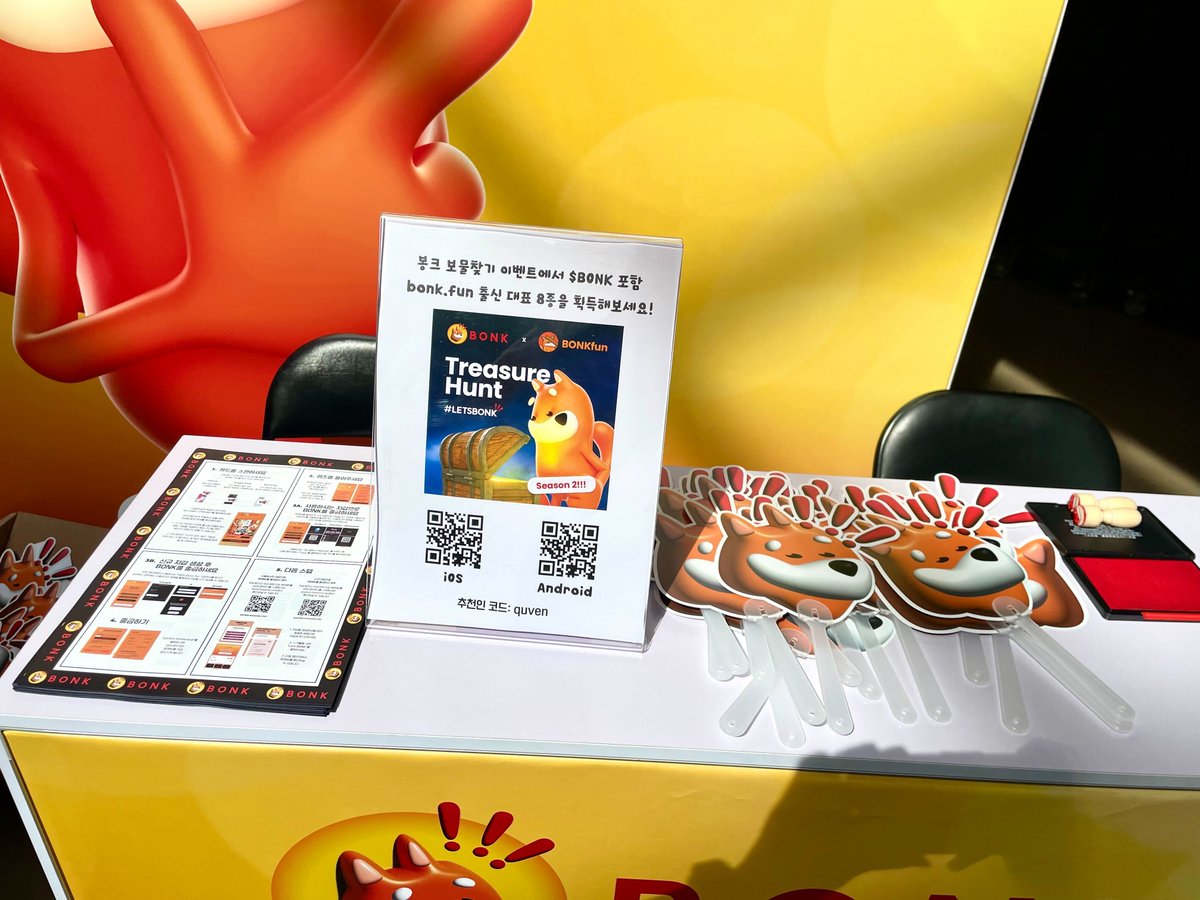 404_Bella's tweet photo. Make sure you don't miss out BONK's Treasure Hunt Season 2! LootGo players were able to receive locked $BONK at the Fireant's FFESTIVAL. And look how cute the @bonk_inu booth was decorated! 

Thanks to @ROKMCFIREANT for organizing the amazing side event 🔥 https://t.co/gWF12H4oN9