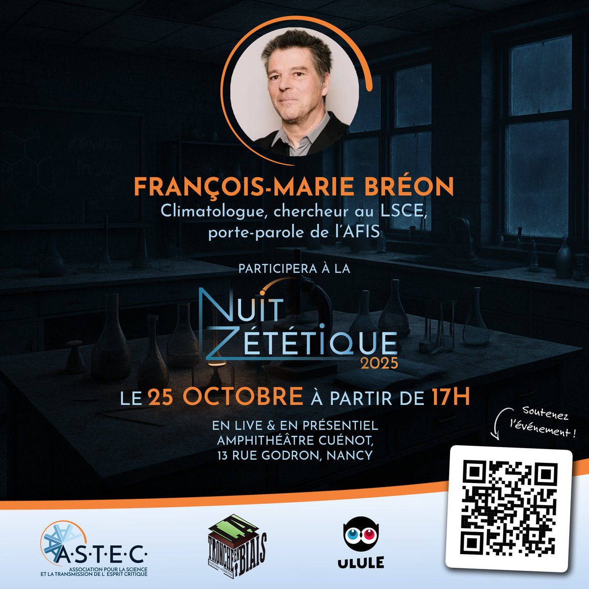 La Tronche en Biais (@tronchebiais) on Twitter photo L'ASTEC prépare la Nuit Zététique 2025.
« La science : en danger ? »
C'est le 25 octobre.
Avec notamment le climatologue <a href="/fmbreon/">Francois-Marie Bréon</a>. L'ASTEC prépare la Nuit Zététique 2025.
« La science : en danger ? »
C'est le 25 octobre.
Avec notamment le climatologue <a href="/fmbreon/">Francois-Marie Bréon</a>.