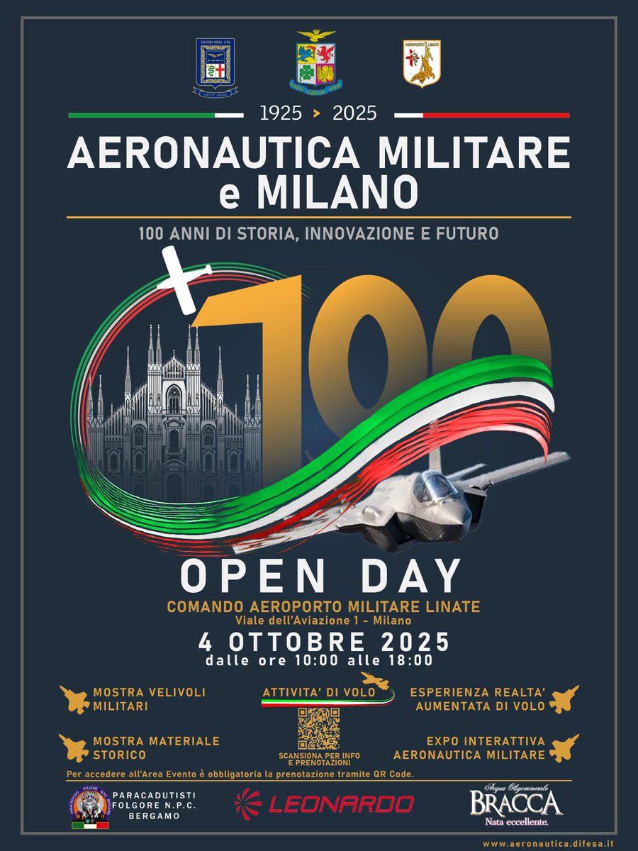 Sabato 4 ottobre il WEFLY! Team sarà ospite dell’open day del Comando aeroporto di #Linate per celebrare i 100 anni della presenza dell’ <a href="/ItalianAirForce/">Aeronautica Militare</a> a #Milano.
.
Vi aspettiamo!!
.
#weflyteam #osavolare #daretofly #WeAreUnstoppable
#piloti #disabili #pilot #disabled