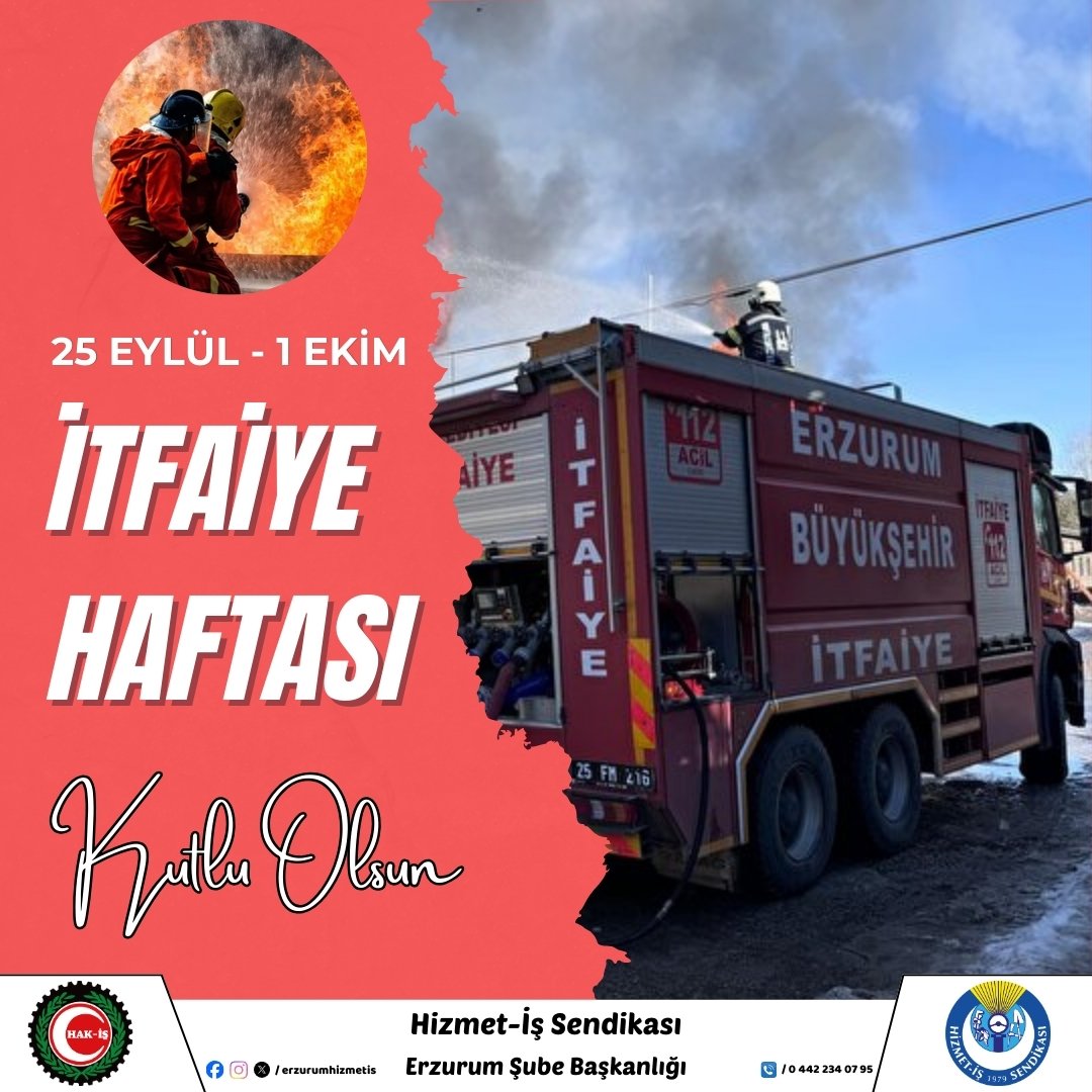 🔥🚒 Yangın, sel, deprem ve her türlü afette büyük bir fedakârlıkla görev yapan, canını ortaya koyarak insanımızın güvenliği için çalışan tüm itfaiyecilerimizin İtfaiye Haftası’nı kutluyor, görevlerinde başarılar diliyoruz. 🙏👏 <a href="/TuvancOguzhan/">Oğuzhan Tuvanç</a> <a href="/EmrullahCengiiz/">EmrullahCengiz</a>