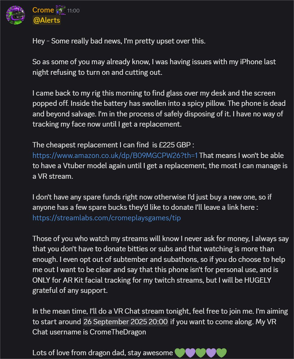 Crome 💚💜 tweet media