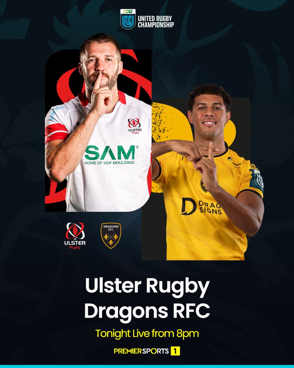 Friday night rugby in Belfast 🙌

Watch live coverage of Ulster vs Dragons on Premier Sports 1 from 8pm 📺