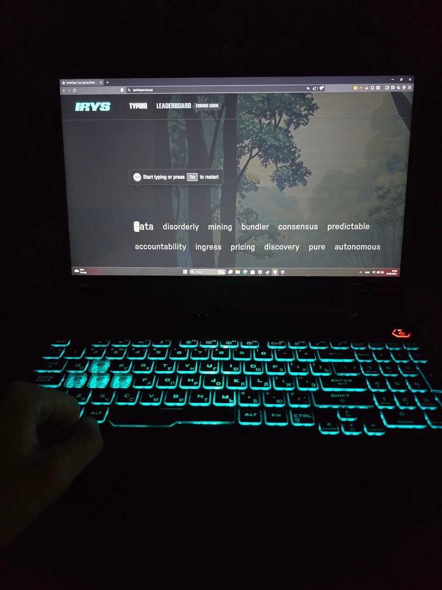 Kuss_WW's tweet image. 🧑‍💻 Typing fast IRL = Typing fast on-chain
Meet SpriteType — Irys’ own typing game ⚡
💨 Smash the keyboard
🏆 Flex your WPM
🎮 Grab Galxe badges while you play

Who said Web3 can’t be fun? 😎
👉 spritetype.irys.xyz
#Irys #SpriteType @irys_xyz