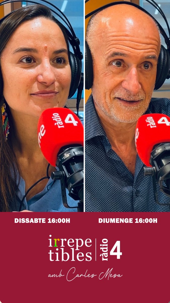 🎙️Aquest cap de setmana, més convidats #Irrepetibles! ♥️

🎶 Dissabte, conversem amb la cantant Judit Neddermann (<a href="/juditneddermann/">Judit Neddermann</a>). 

🔭 I diumenge, viatgem a l’espai amb l'astrofísic i divulgador Joan Anton Català (<a href="/estelsiplanetes/">Joan Anton Català Amigó</a>). 

▶️ A <a href="/radio4_rne/">radio4_rne</a>, ds. i dg. a les 16.00h.