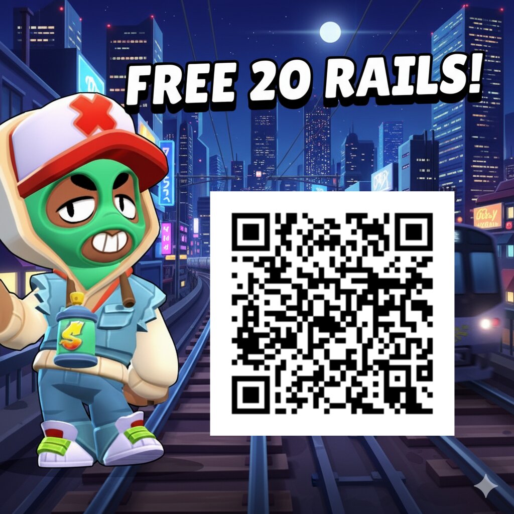 Get 20 FREE Rails in Brawl Stars!
👉 
link.brawlstars.com/voucher/9fbda9…
Or Scan Qr Code 
Hrab yours &amp; share with friends! #BrawlStars #FreeRails #GiftedBySupercell