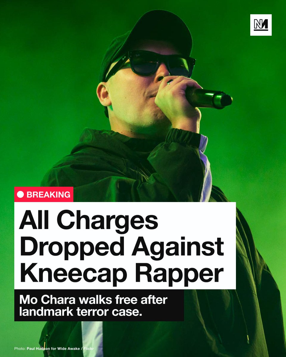 The terrorism case against Kneecap rapper Liam Óg Ó hAnnaidh - who performs as Mo Chara - has been thrown out on a legal technicality.

Ó hAnnaidh was charged in May for allegedly displaying a flag in support of Hezbollah, a proscribed organisation, at a gig at the Kentish Town