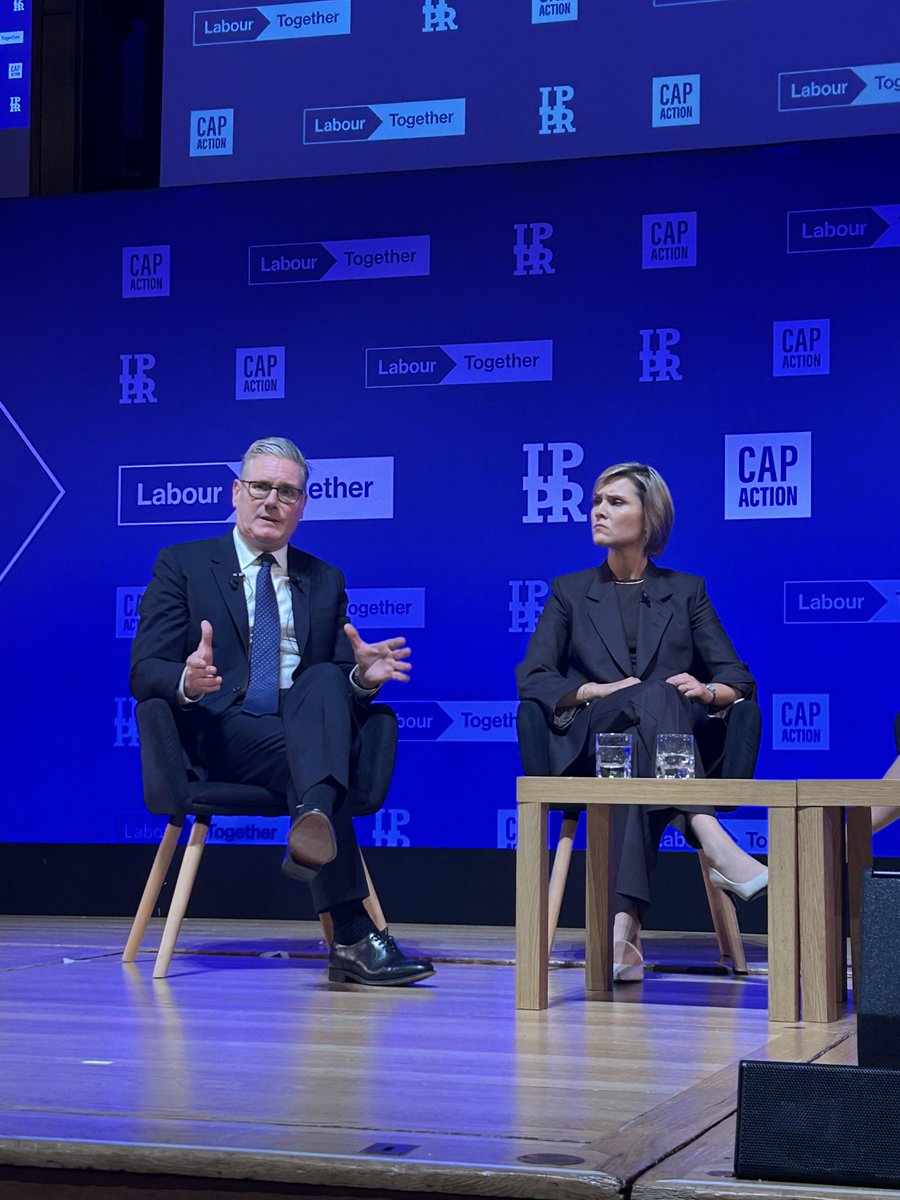 There is a “battle for the soul of the country” underway in the UK, PM Keir Starmer tells global left-wing leaders gathering in London.