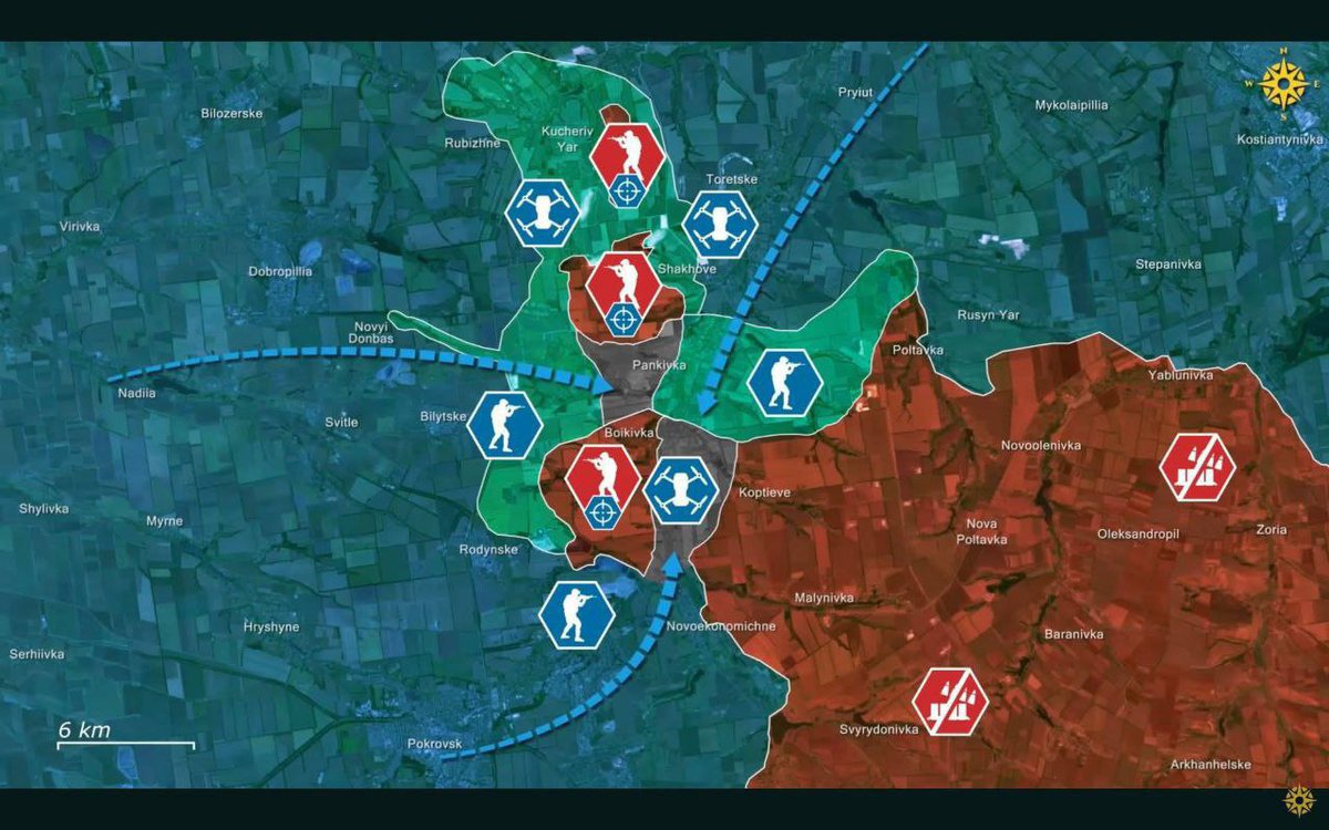 ⚡️Die ukrainischen Streitkräfte haben die Russen an der Pokrowsk-Richtung in gleich drei „Kesseln“ eingekesselt und ihnen Fluchtwege abgeschnitten, — berichten russische Kriegsberichterstatter.