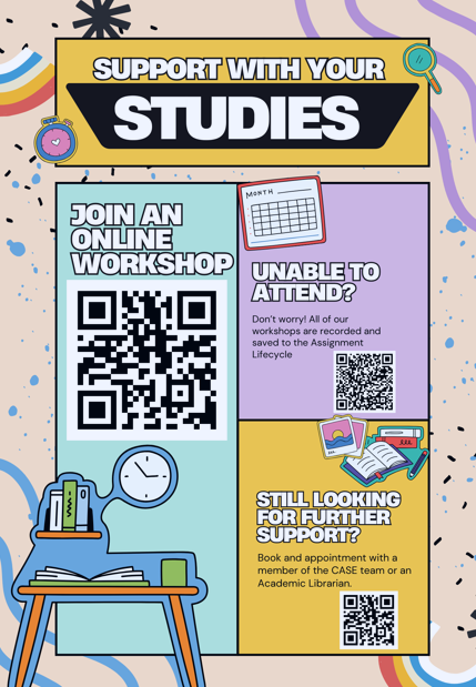 UCBLibraryCASE's tweet photo. New to UCB? Returning to study this year? Why not book on to one of our workshops to support your studies?
From using Grammarly and AI to ASET First aid, we are here to help you out.

https://t.co/6OAtGXknSU https://t.co/PG1rMcIwef