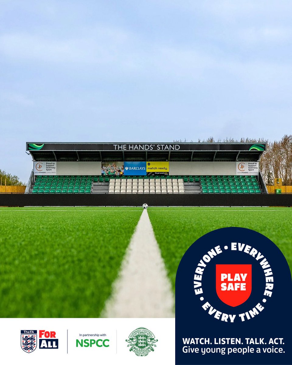 Creating a safe, fun, and inclusive environment in football starts with education. Supported by Guernsey FA, The FA offers essential safeguarding courses for everyone involved in the game. 

To find out more, check out the news section on our website.

#playsafe