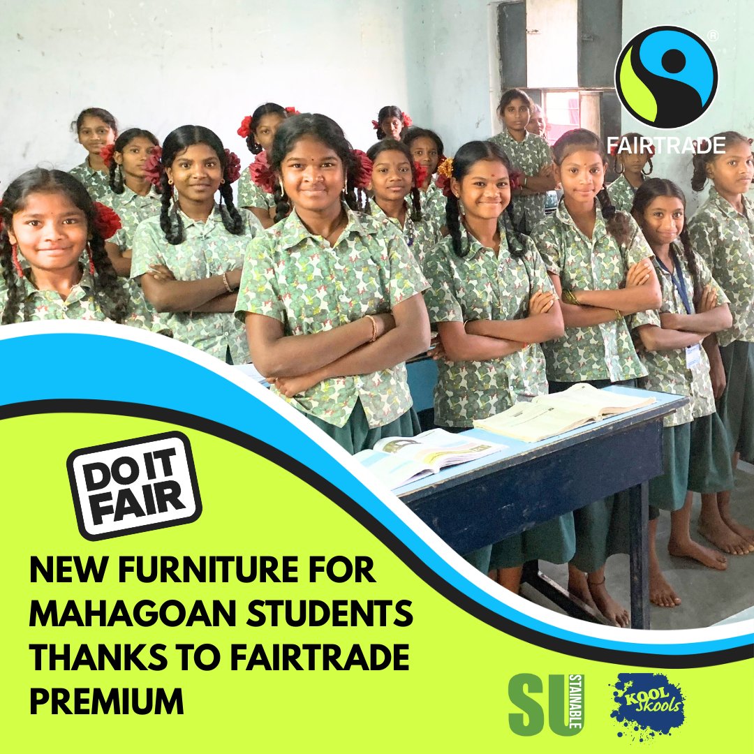Thanks to the Fairtrade Premium, students can now learn in a more comfortable and joyful classroom!
Fairtrade isn’t just about products—it’s about empowering communities and investing in education.
We’re proud to be part of the Fairtrade cycle. Join us and make a change!#DoItFair