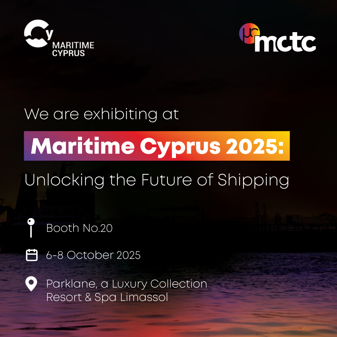 MCTCMarineLtd's tweet image. We are excited to be part of Maritime Cyprus 2025!​

📍 Come meet us at Booth 20.​

#MCTC #MaritimeCyprus2025 #SharingOurPassion