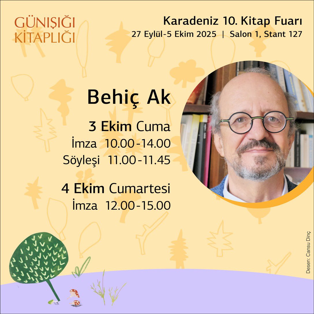 27 Eylül - 5 Ekim tarihleri arasında Karadeniz Kitap Fuarı'ndayız. 💛☀  1.Salon 127 No'lu stantta görüşmek üzere. 💫

#KaradenizKitapFuar #Samsun