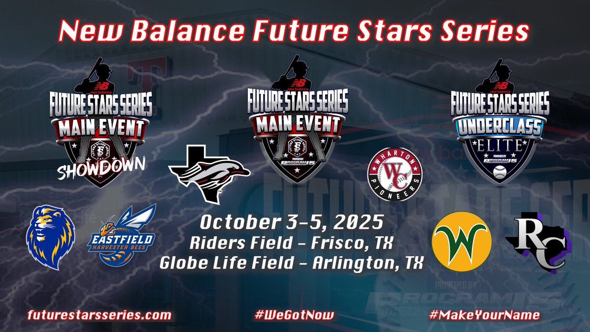 JWellsy15's tweet image. Main Event Squads are loaded. Will get to see some former @baseball_expos players compete as well @HutsonWade @kaden_jammer @jcautry20 . @ftrstarsseries @_JeremyBooth @rmoen24 @JKD_Athletics @Coachschreib @DaltonRod44 @TxWesBaseball @WCJC_Pioneers @CameronRupp @KirkSaarloosTCU