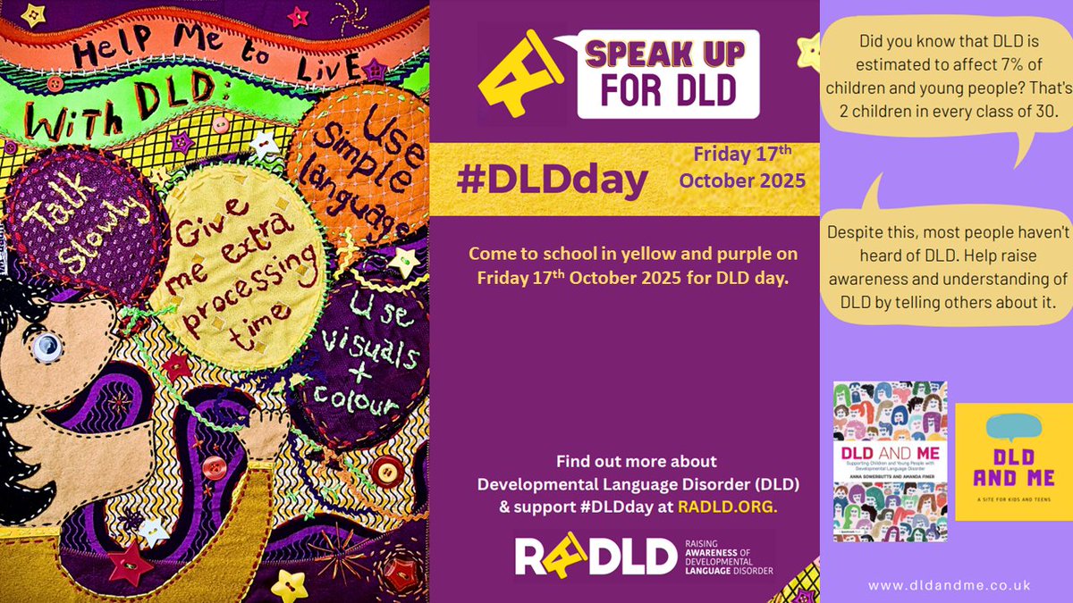 MountStewartSch's tweet photo. Wear Yellow and Purple for DLD Day!
Get ready to sparkle! Wear yellow and purple on Friday 17th October to raise awareness for DLD Day! πππ#tmssinclusion #tmsscommunity https://t.co/lMVJ2GWO1q