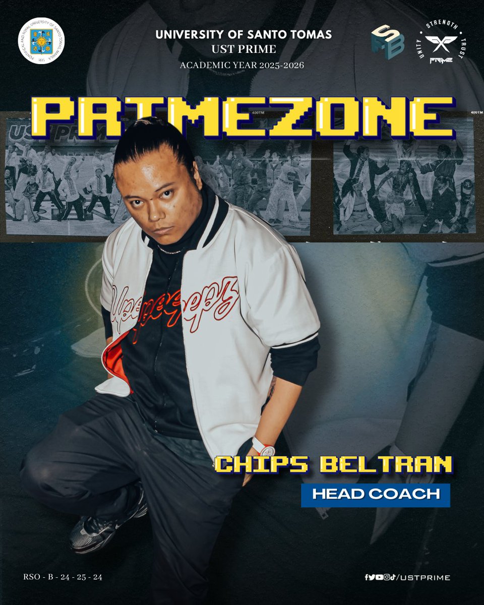 ⚡️ >> PLAYER 1 SELECTED! << ⚡️

Now entering the PRIMEZONE: Head Coach, CHIPS BELTRAN. 🕹 From the loading screen to the final boss fight, he enters the game to fight harder than ever.

Board by: Xian Aliño
Caption by: Yuan Canlas

#USTPRIME
#PRIMEtime
#PRXME