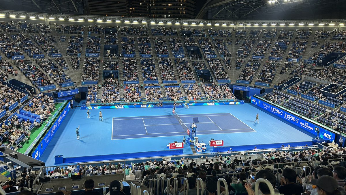 BigJackctu's tweet photo. 有明にて木下オープン観戦
ルードvsベレッティーニ
#木下グループジャパンオープンテニス https://t.co/ejlEZBsE2S