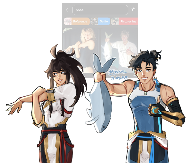 leekoii_'s tweet photo. yes anran is pretty but look at this fish tho 

#Overwatch2fanart #Wuyang #Anran https://t.co/SbKutzUVJN